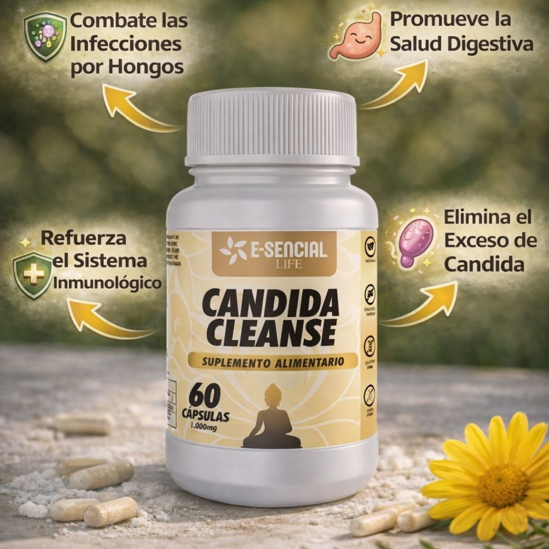 Candida Cleanse detox 1000mg 60 caps