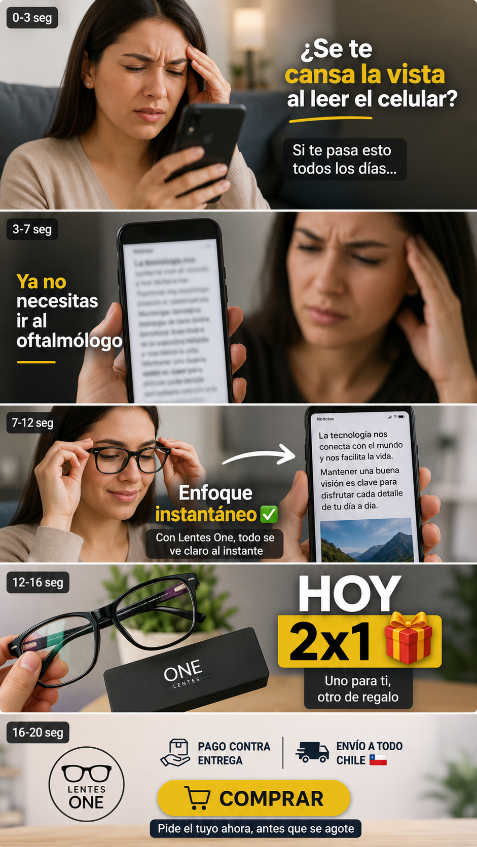 Lentes de Lectura 2x1 | Descanso Visual para Celular y Libros