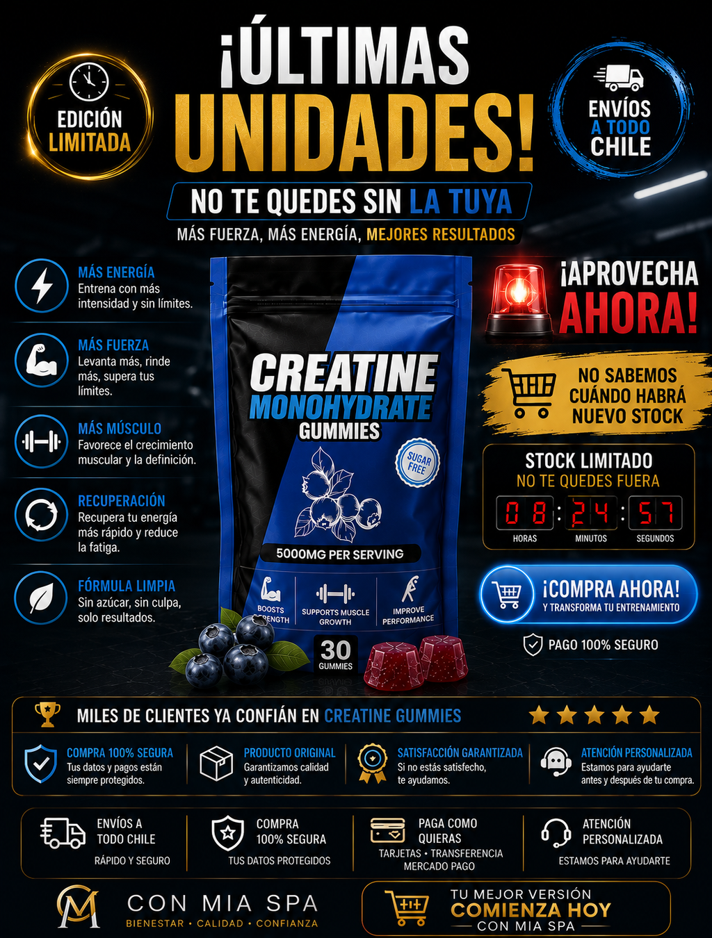 Gomitas de Creatina 5000 mg – Creatina Monohidrat