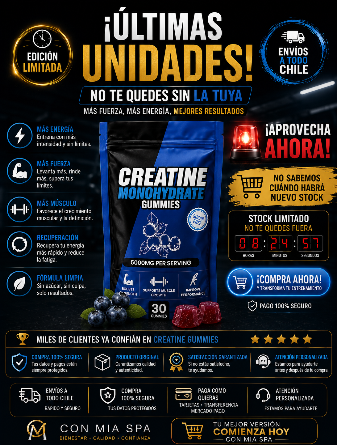 Gomitas de Creatina 5000 mg – Creatina Monohidrat