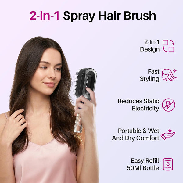 Cepillo de Pelo con Spray Mágico