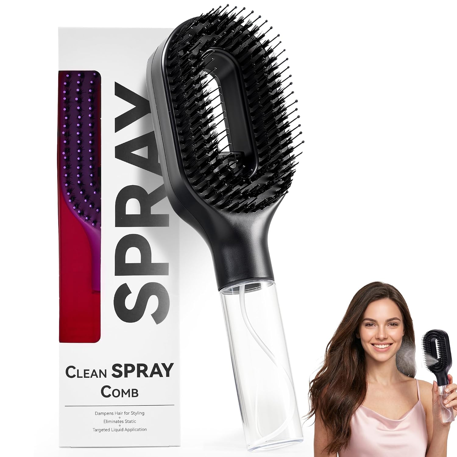 Cepillo de Pelo con Spray Mágico