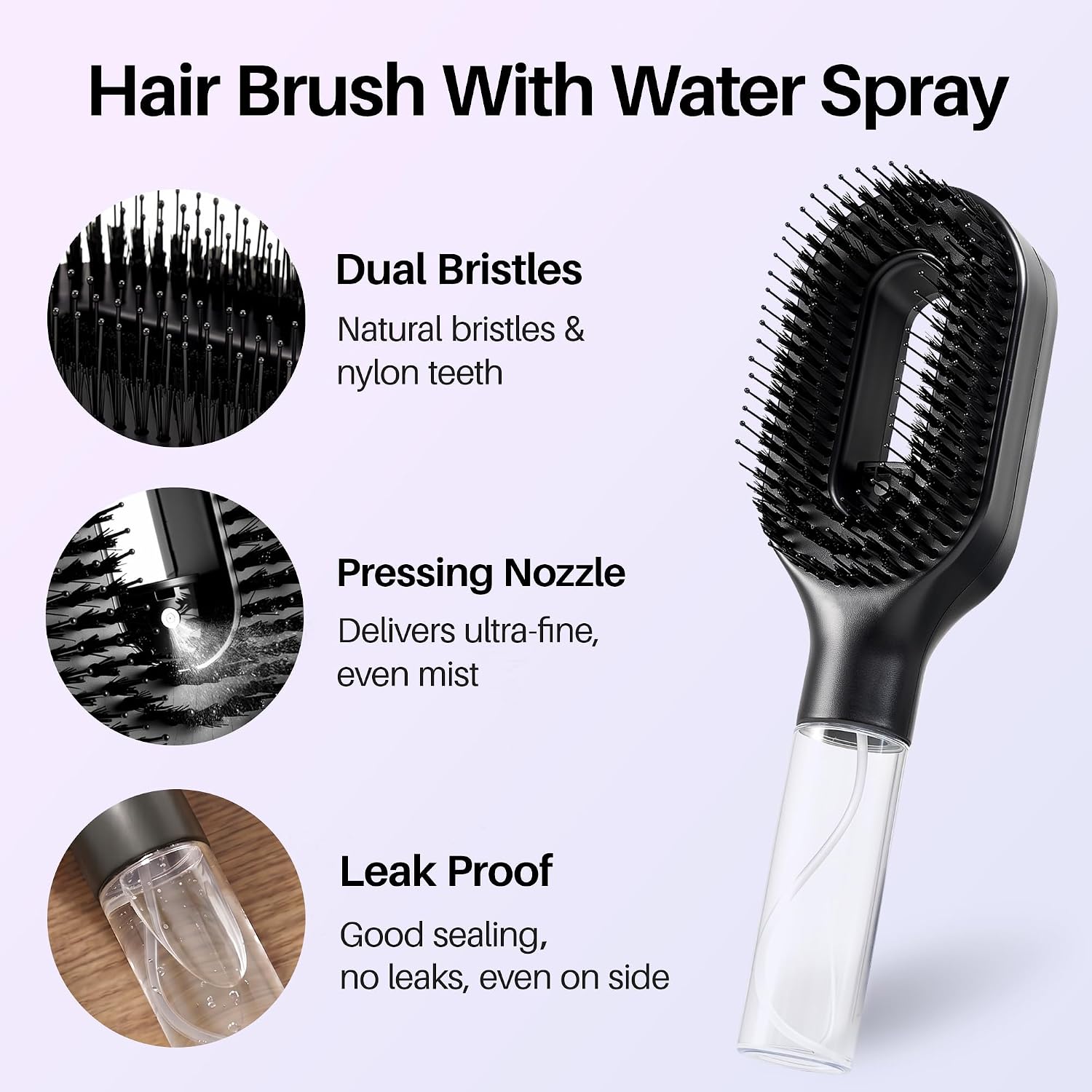 Cepillo de Pelo con Spray Mágico