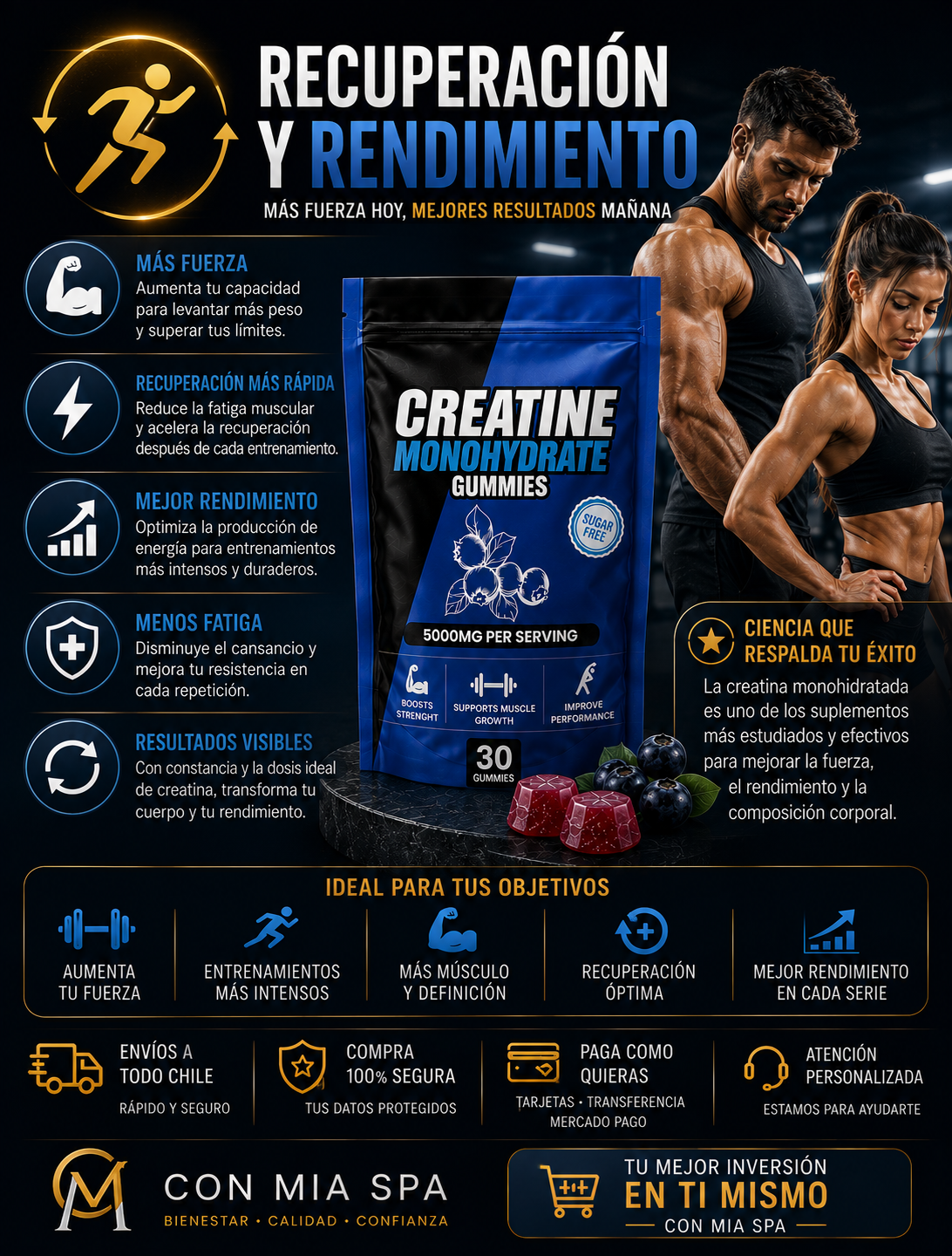 Gomitas de Creatina 5000 mg – Creatina Monohidrat