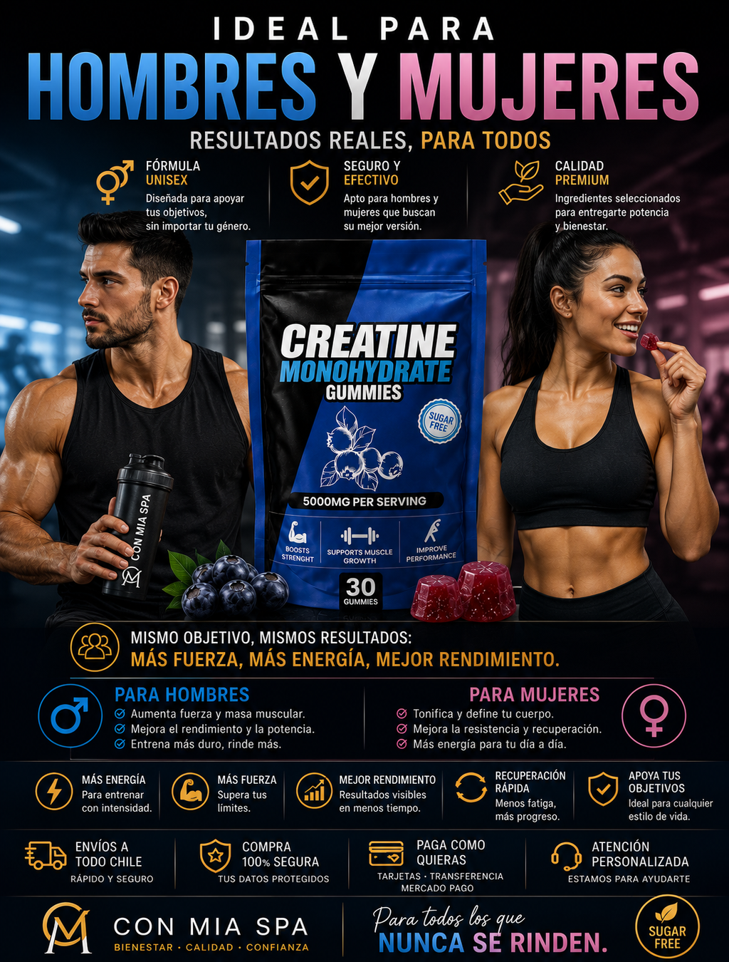 Gomitas de Creatina 5000 mg – Creatina Monohidrat