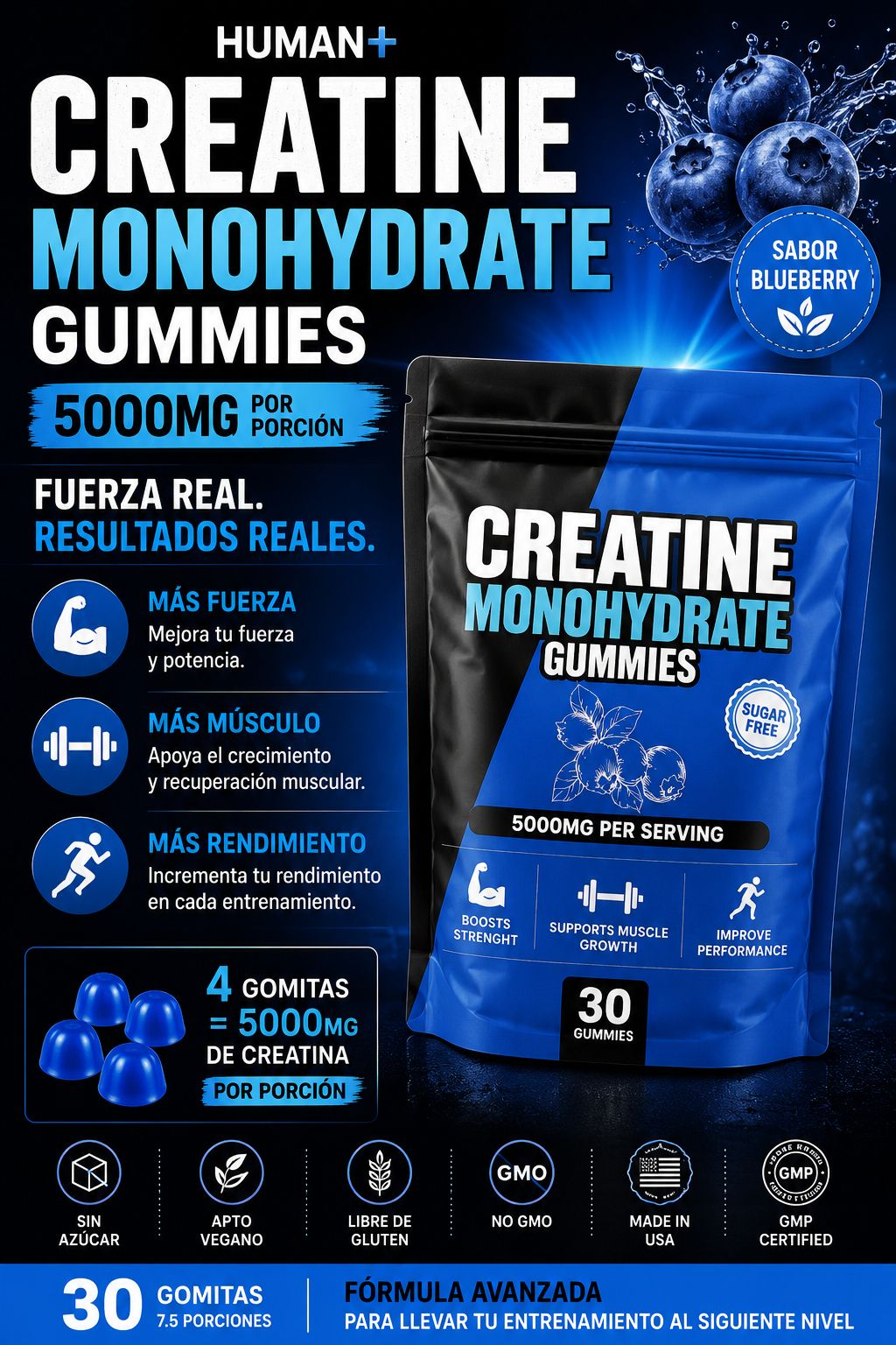 CREATINE MONOYDRATE 30 GUMMIES